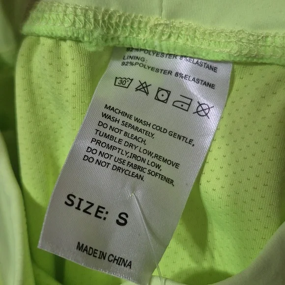 High Waisted Athletic Shorts (S) NWT - Picture 6 of 9